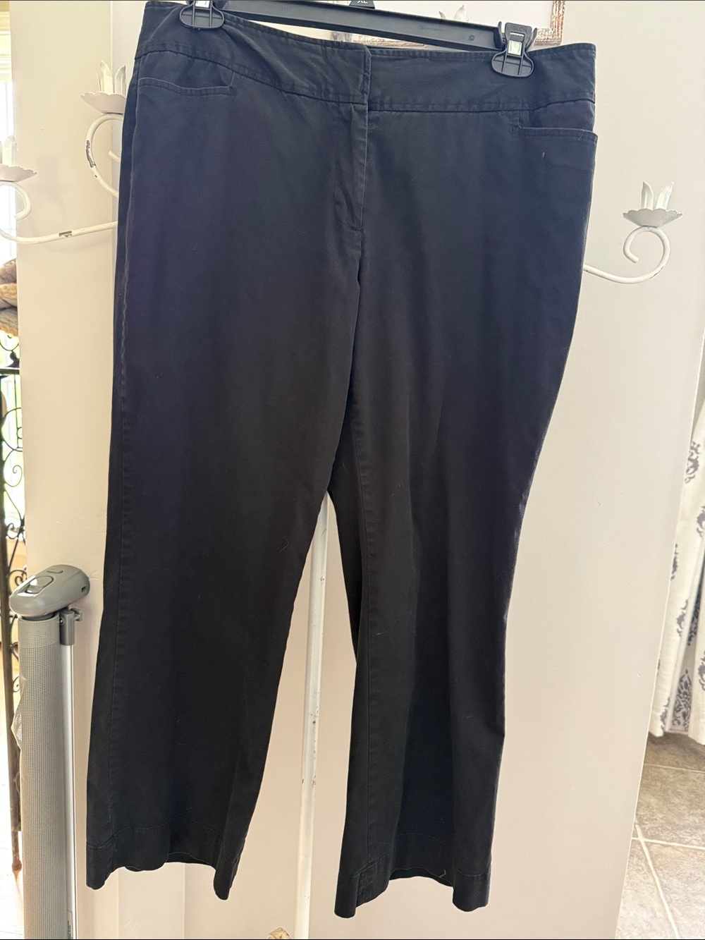 Fashion Bug Straight-Leg Black Pull-On Jeans